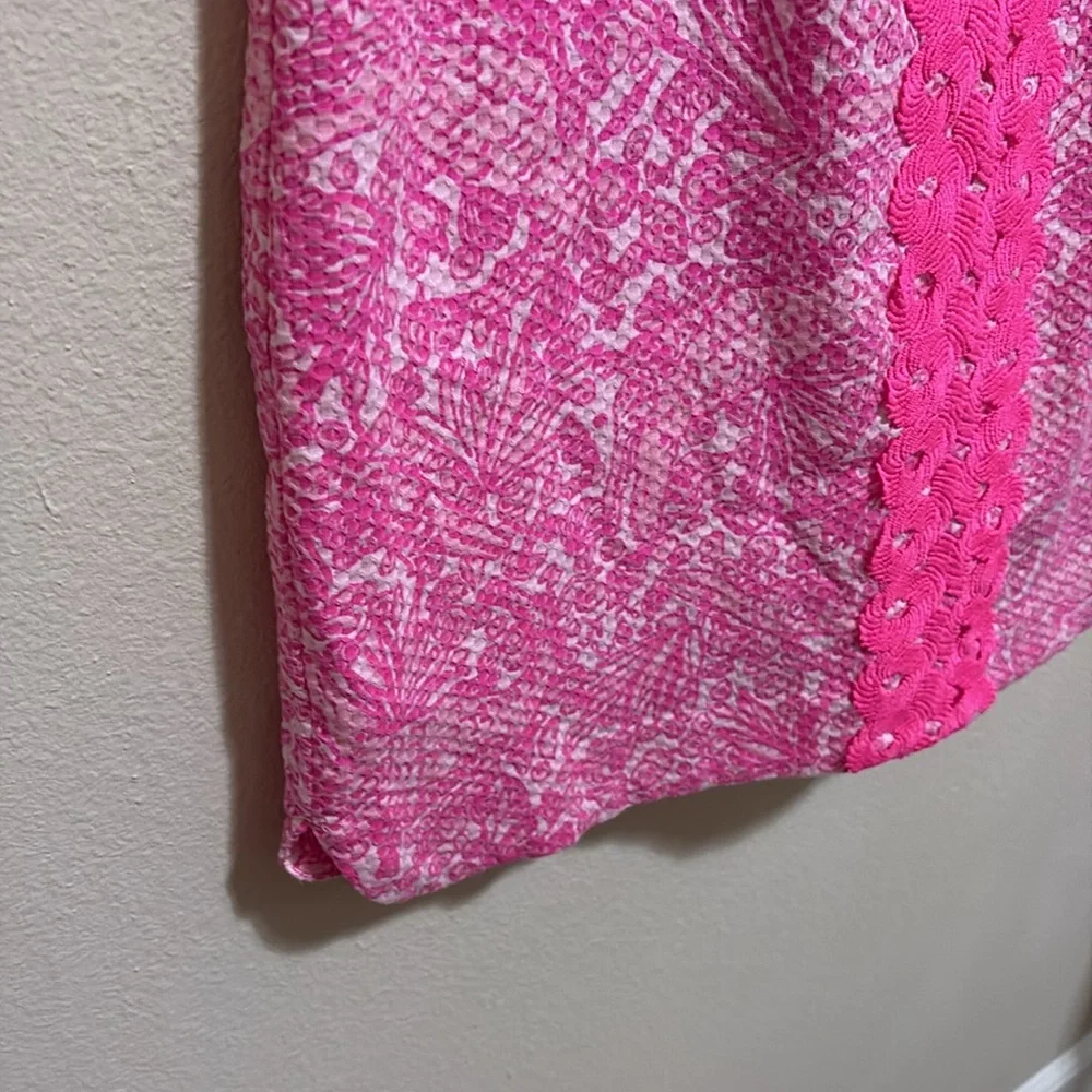 Lilly Pulitzer Pink See Ya Later Shift Dress Size 6 - Picture 7 of 9